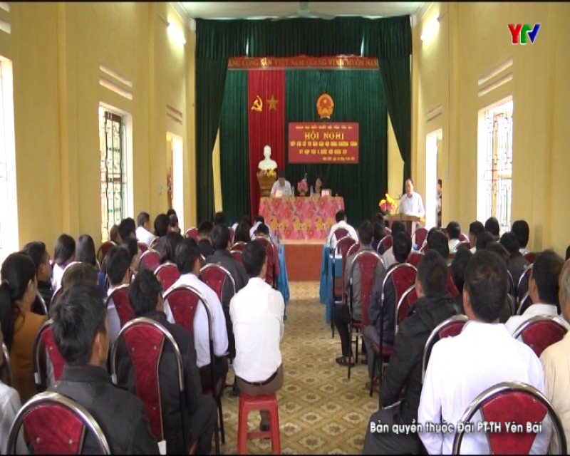Đoàn Đại biểu Quốc hội tỉnh tiếp xúc cử tri huyện Mù Cang Chải