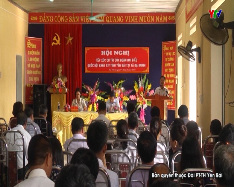 Đoàn Đại biểu Quốc hội tỉnh tiếp xúc cử tri huyện Yên Bình