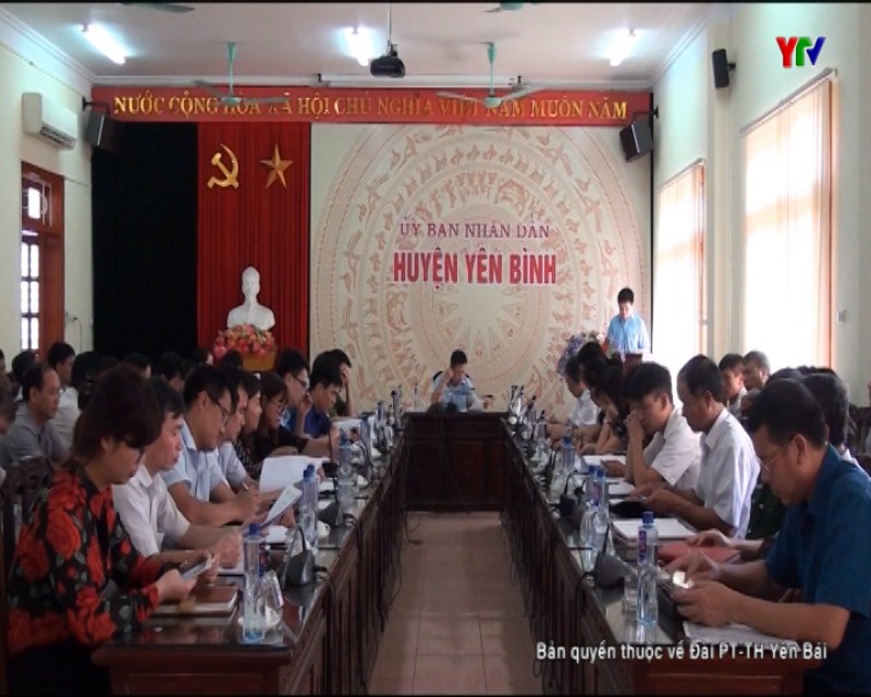 UBND huyện Yên Bình triển khai nhiệm vụ tháng 5/2018