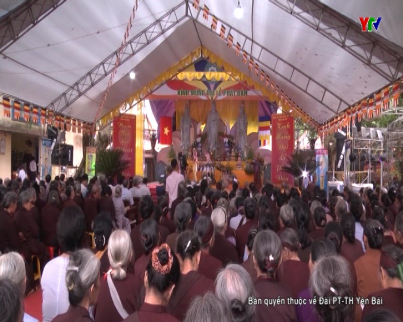 Chùa Tùng Lâm - Ngọc Am, thành phố Yên Bái tổ chức Đại lễ Phật đản