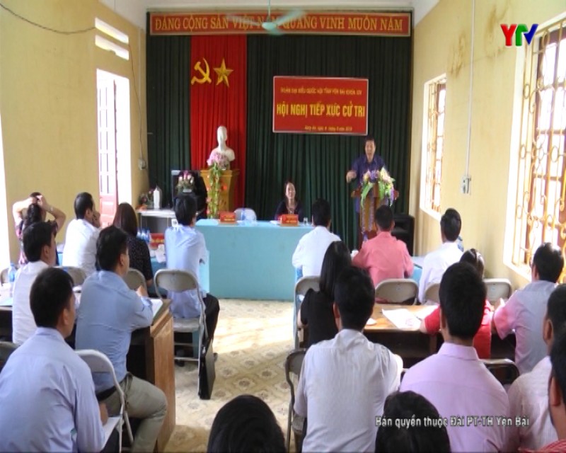 Đoàn ĐBQH tỉnh tiếp xúc cử tri xã Sùng Đô, huyện Văn Chấn