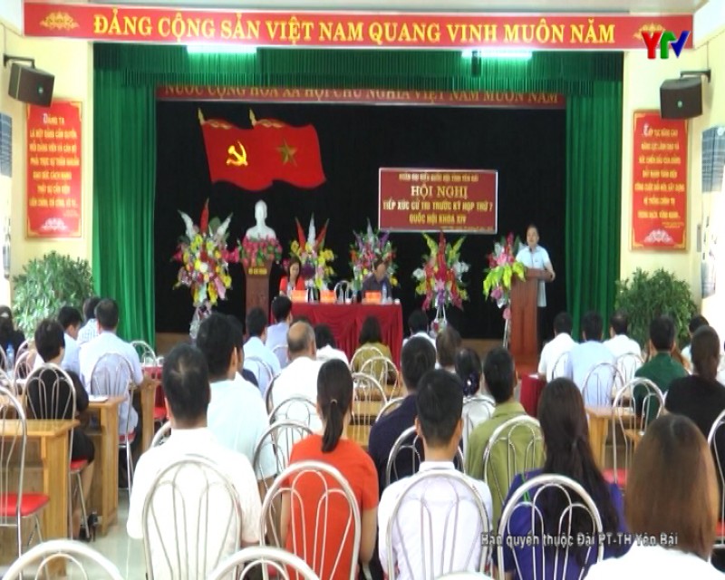 Đoàn đại biểu Quốc hội tỉnh tiếp xúc cử tri huyện Trấn Yên
