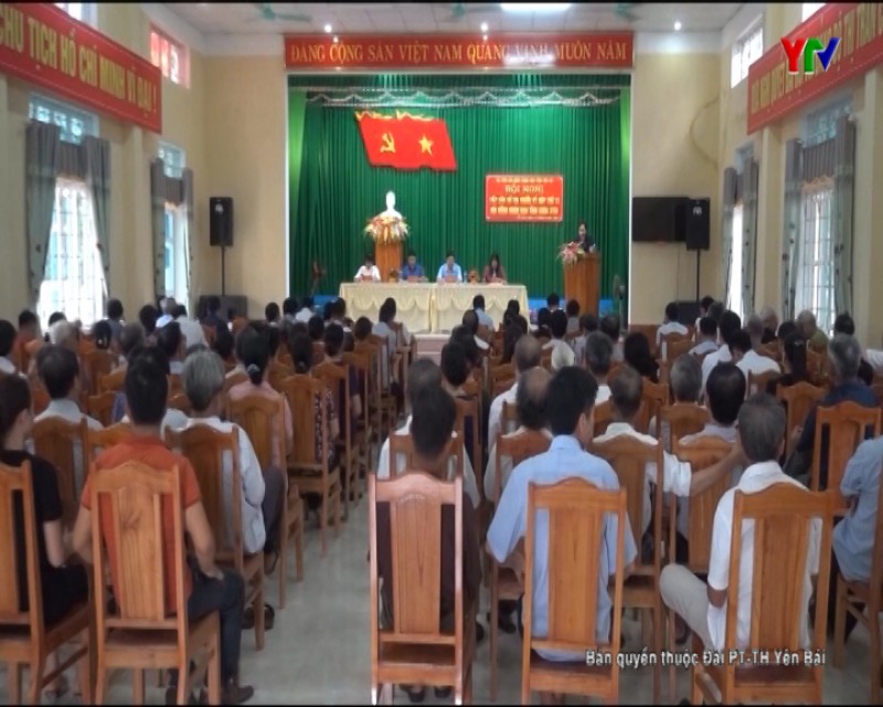 Tổ đại biểu HĐND tỉnh tiếp xúc cử tri thị trấn Cổ Phúc, huyện Trấn Yên