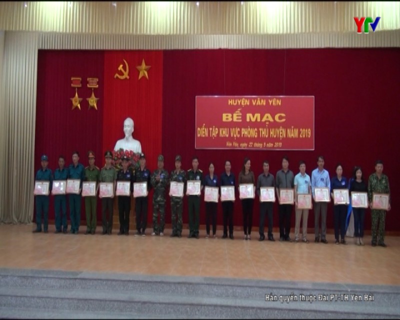 Cuộc diễn tập khu vực phòng thủ huyện Văn Yên năm 2019 đạt kết quả xuất sắc