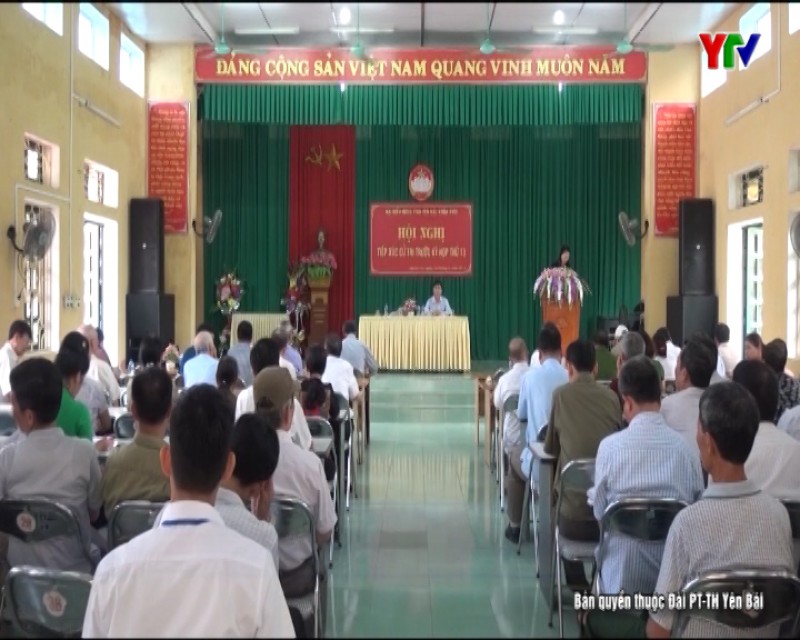 Tổ đại biểu Hội đồng nhân dân tỉnh tiếp xúc cử tri thị xã Nghĩa Lộ