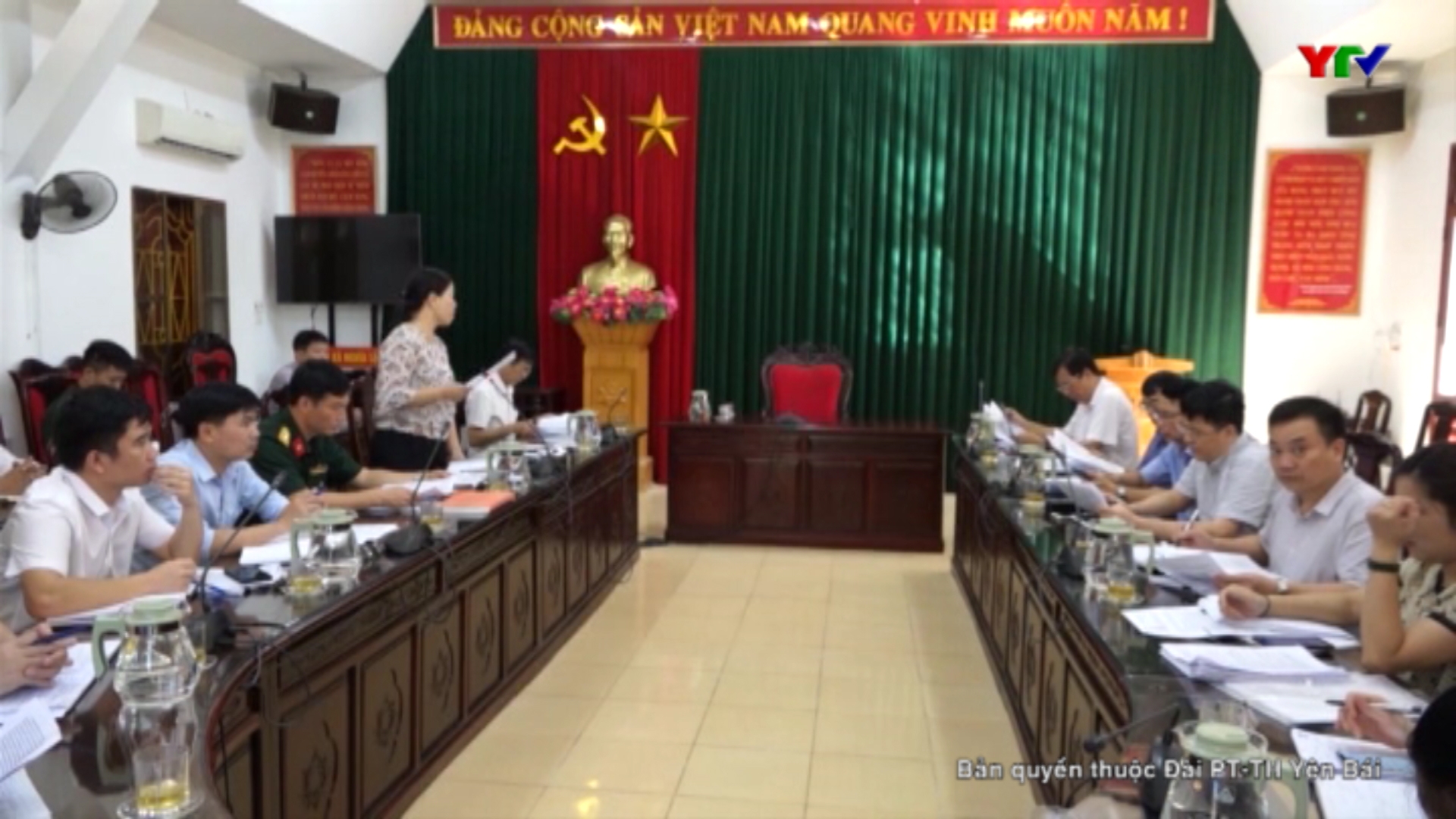 Đoàn công tác của Ban Chỉ huy PCTT-TKCN tỉnh kiểm tra tại thị xã Nghĩa Lộ