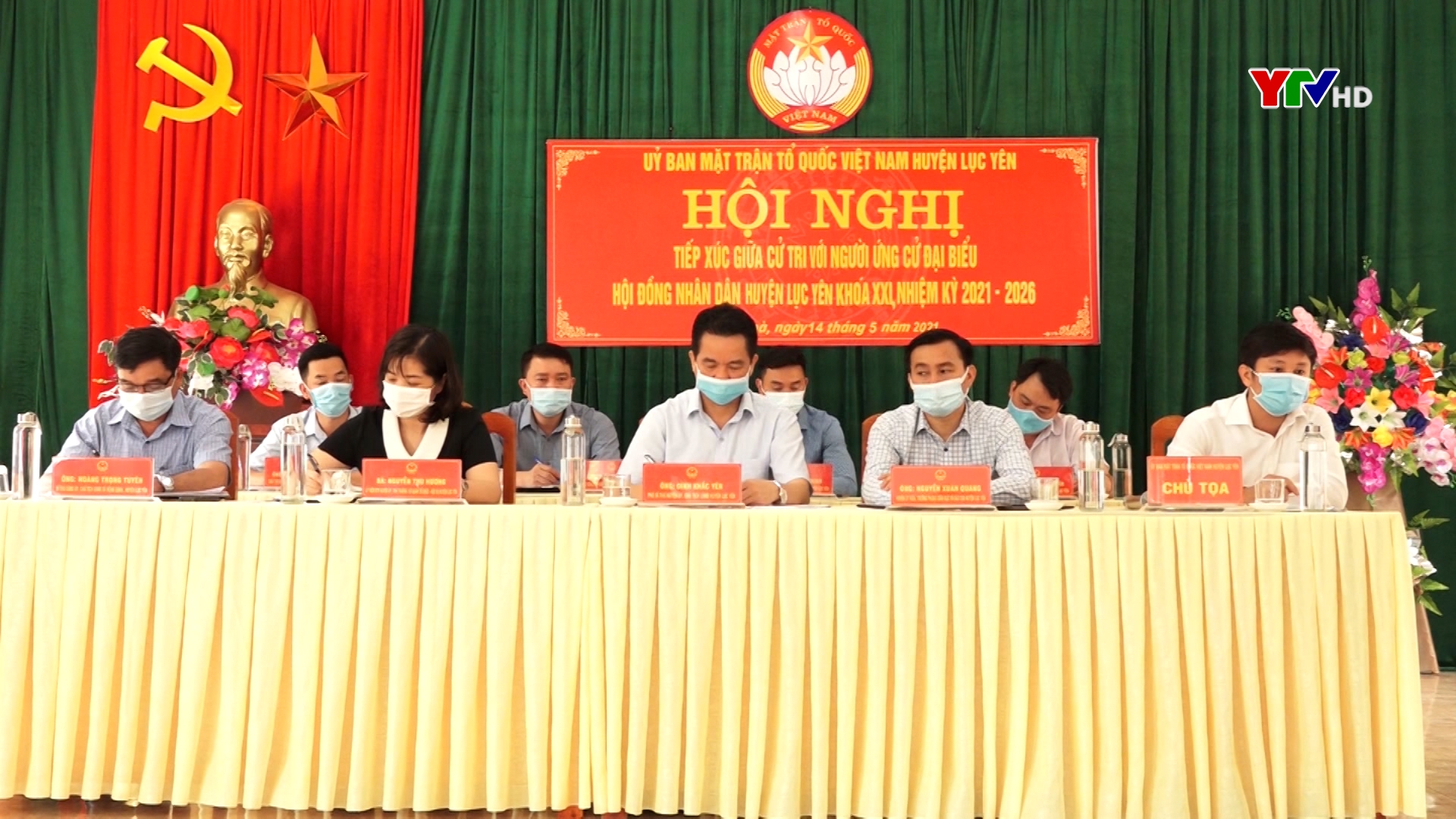 Các ứng cử viên đại biểu HĐND huyện Lục Yên khóa XXI tiếp xúc cử tri xã Khánh Hoà và Minh Chuẩn