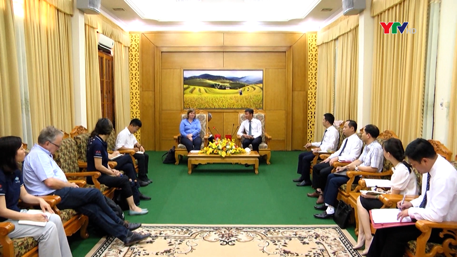 Đoàn công tác của Cơ quan Hợp tác phát triển Thụy Sỹ tại Việt Nam chào xã giao lãnh đạo tỉnh Yên Bái
