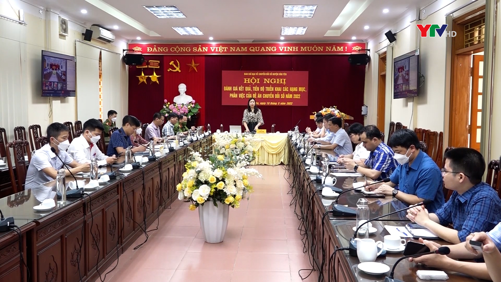 Huyện Văn Yên đánh giá kết quả và tiến độ triển khai thực hiện Đề án chuyển đổi số năm 2022