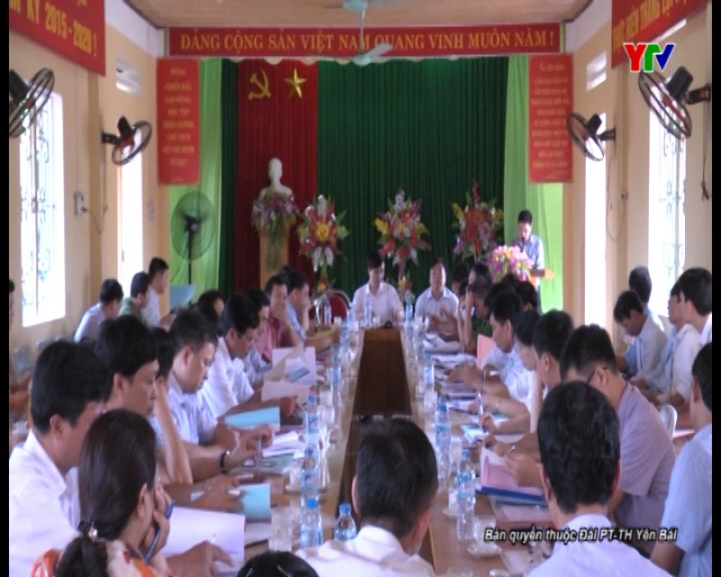 Thẩm định kết quả thực hiện xây dựng nông thôn mới tại xã Đông Cuông, huyện Văn Yên