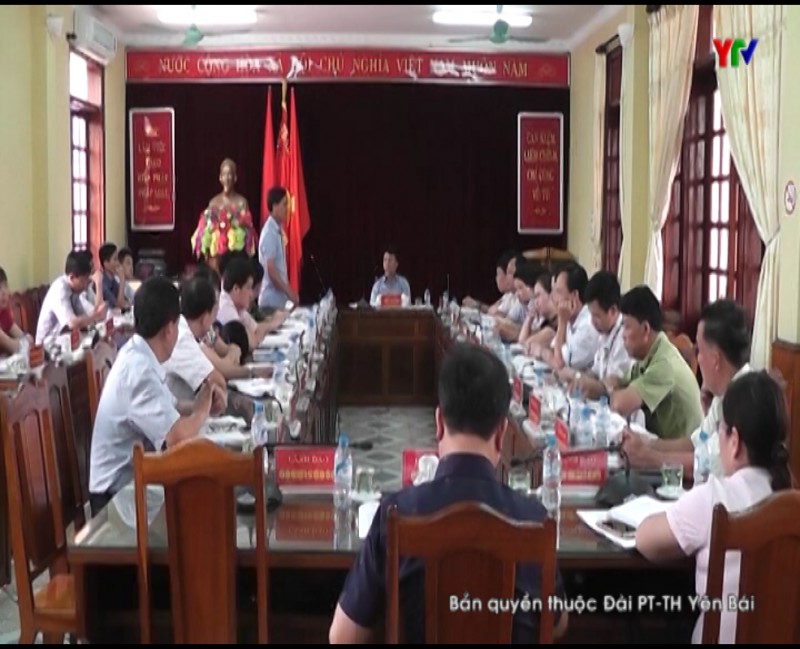 UBND huyện Trấn Yên triển khai nhiệm vụ tháng 6 năm 2017