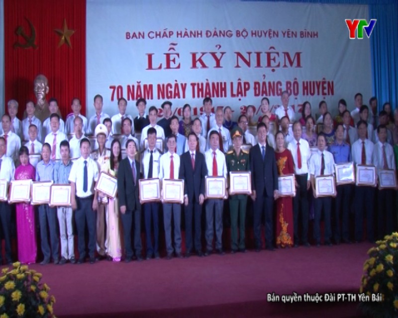 Lễ kỷ niệm 70 năm ngày thành lập Đảng bộ huyện Yên Bình