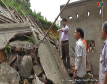 Mưa lớn tại huyện Trấn Yên thiệt hại nhà cửa và sản xuất nông nghiệp