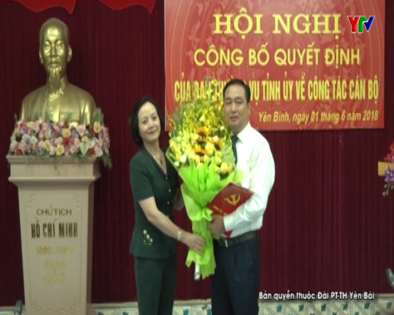 Đồng chí Đoàn Hữu Phung - Phó Giám đốc Sở KH&ĐT được điều động giữ chức Bí thư Huyện uỷ Yên Bình