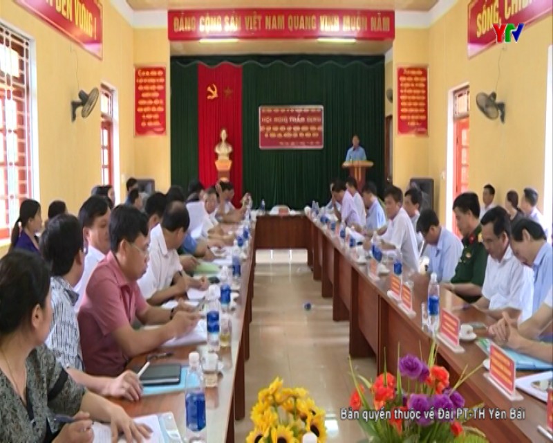 Thẩm định, xét công nhận kết quả thực hiện các tiêu chí nông thôn mới tại xã Trúc Lâu, huyện Lục Yên