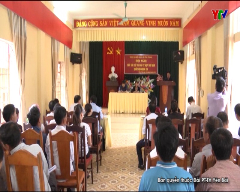 Đoàn Đại biểu Quốc hội tỉnh tiếp xúc cử tri huyện Trạm Tấu