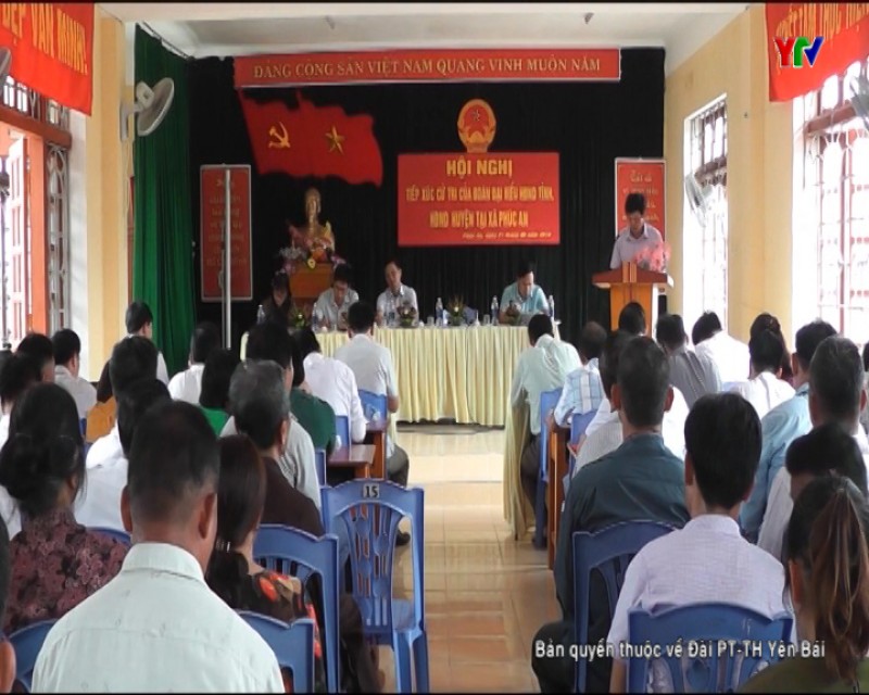 Đoàn đại biểu HĐND tỉnh tiếp xúc cử tri huyện Yên Bình