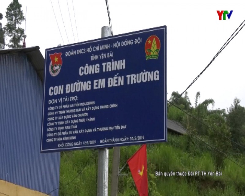 Khánh thành "Con đường em đến trường" tại xã Lao Chải, huyện Mù Cang Chải