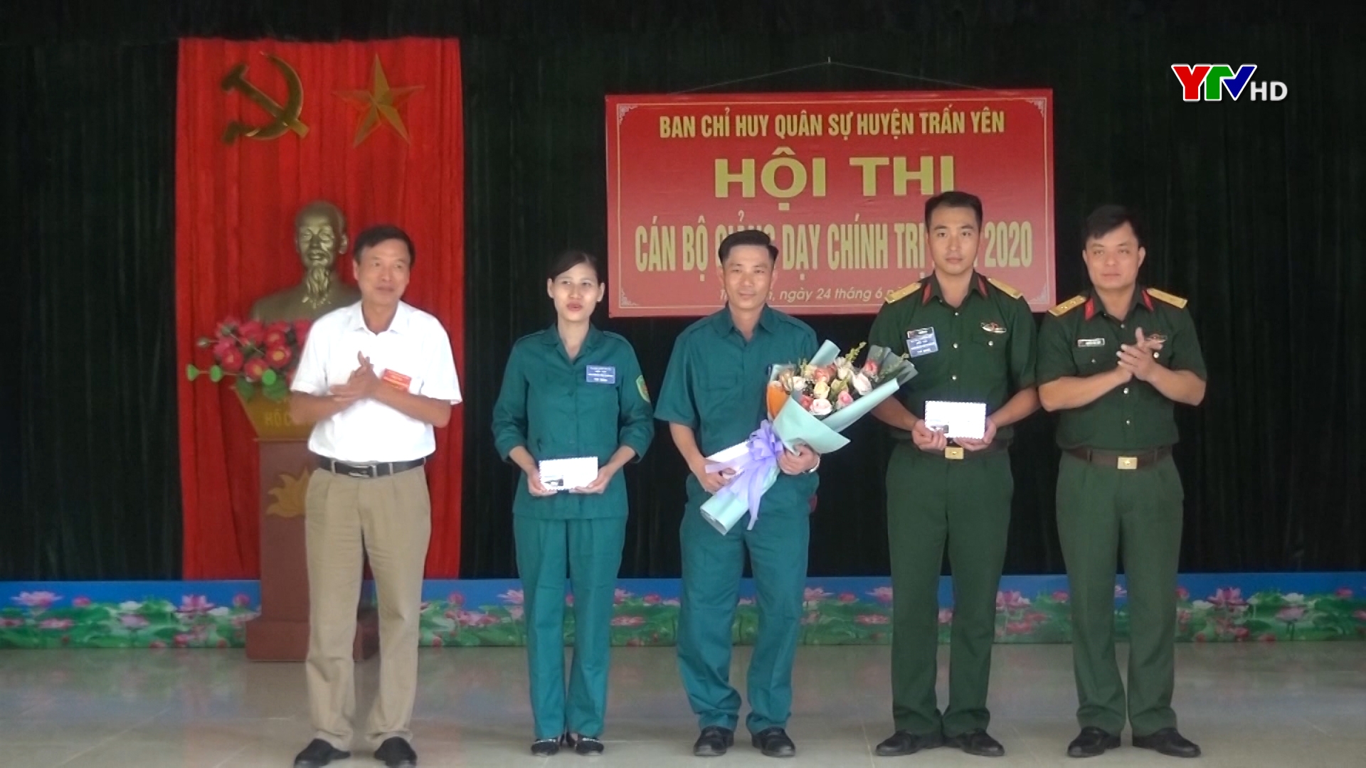 Ban CHQS huyện Trấn Yên tổ chức Hội thi "Cán bộ giảng dạy chính trị năm 2020"