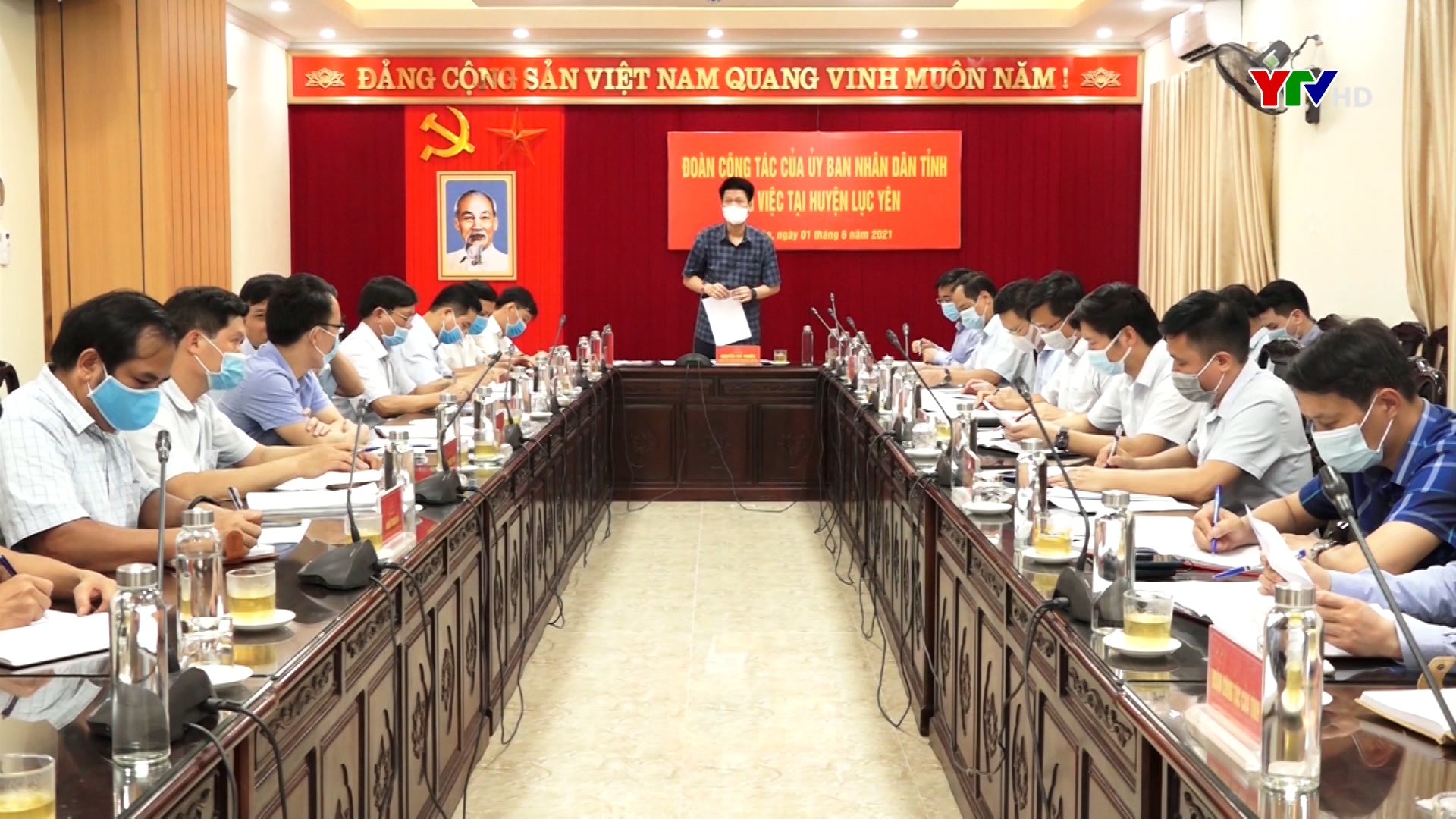 Đồng chí Phó Chủ tịch Thường trực UBND tỉnh Nguyễn Thế Phước làm việc tại huyện Lục Yên