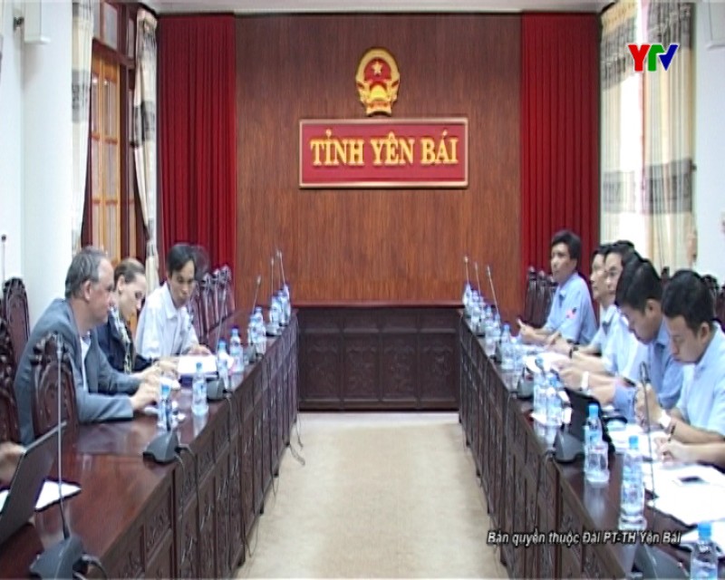 Đoàn công tác của Ngân hàng Tái thiết Đức làm việc với UBND tỉnh Yên Bái