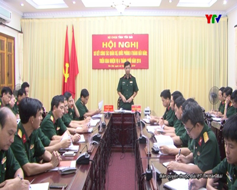 Bộ CHQS tỉnh tổ chức triển khai nhiệm vụ 6 tháng cuối năm 2016