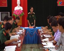 Đoàn công tác của Hội đồng giáo dục QPAN Quân khu II kiểm tra tại huyện Trấn Yên