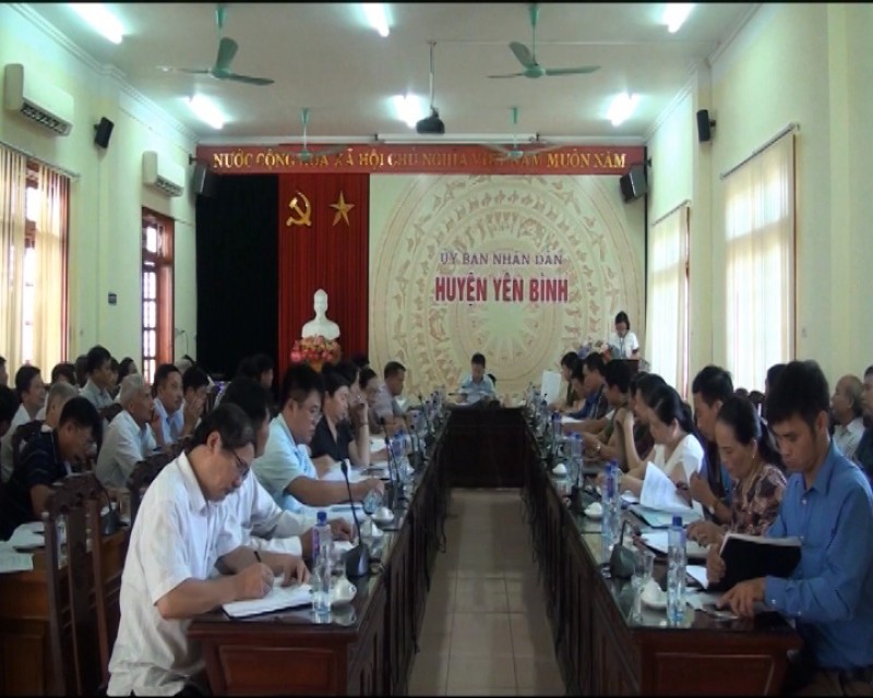 UBND huyện Yên Bình triển khai nhiệm vụ 6 tháng cuối năm 2018