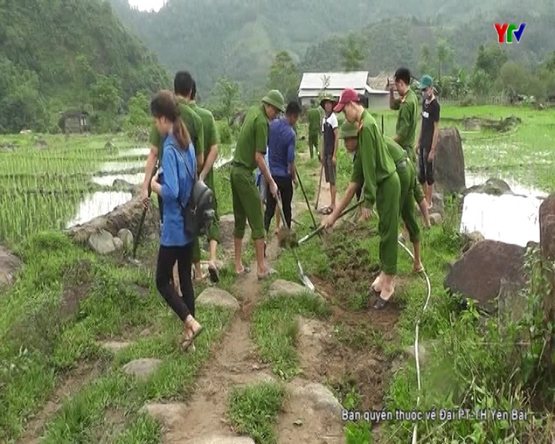 Xã Phong Dụ Thượng, huyện Văn Yên khắc phục hậu quả mưa lũ