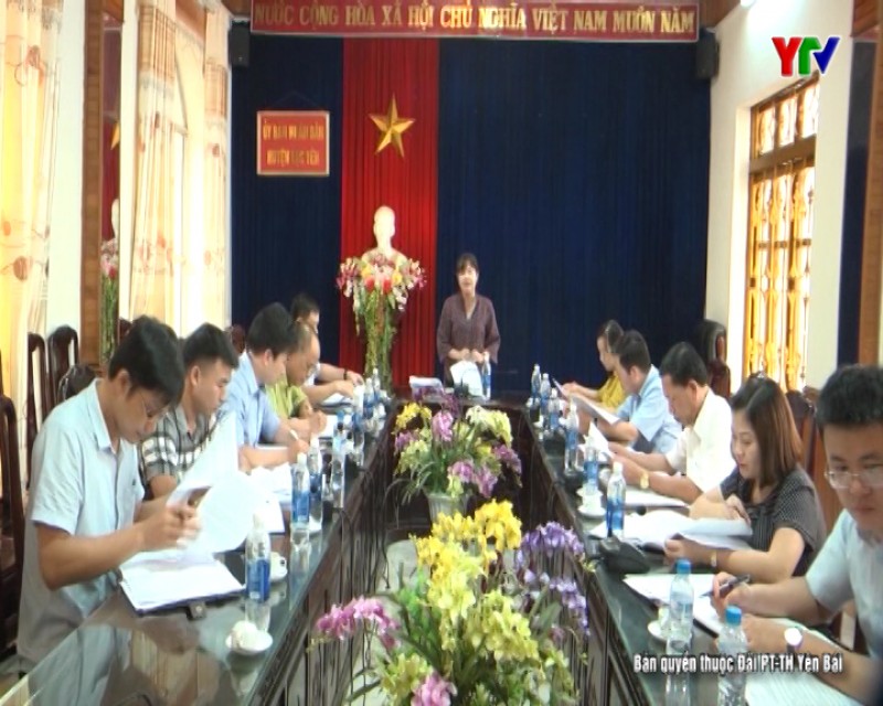 Đồng chí Phó Chủ tịch HĐND tỉnh Hoàng Thị Thanh Bình làm việc với UBND huyện Lục Yên