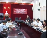 Giáo sư, viện sỹ Nguyễn Văn Hiệu -PCT TW hội khuyến học VN làm việc với hội khuyến học tỉnh Yên Bái