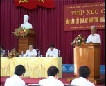 Đoàn ĐBQH khóa 13 tỉnh Yên Bái tiếp xúc cử tri tại  huyện Trấn Yên