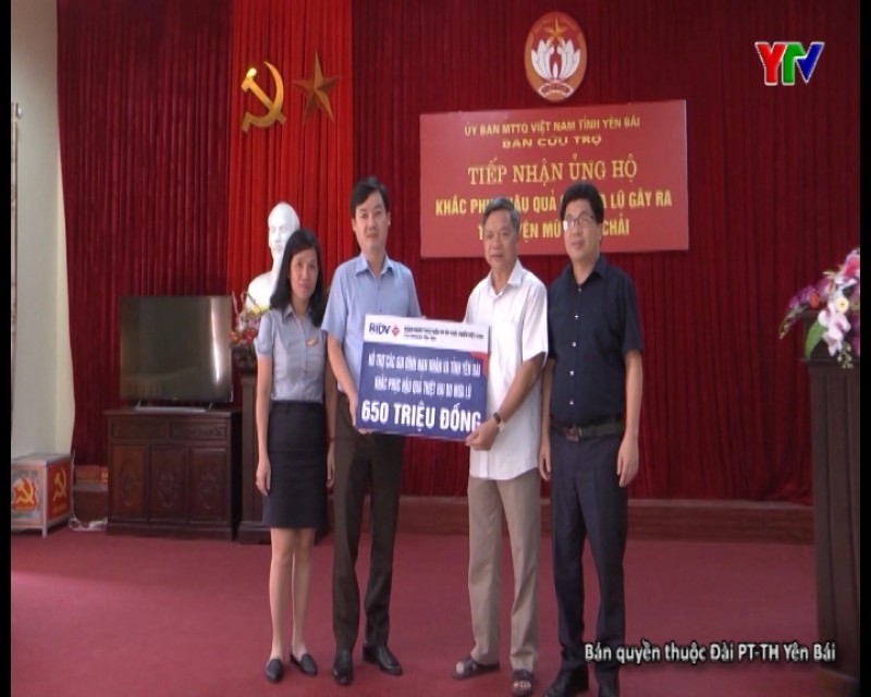 Ngân hàng TMCP đầu tư và phát triển - Chi nhánh tỉnh Yên Bái hỗ trợ  người dân huyện Mù Cang Chải và Văn Yên