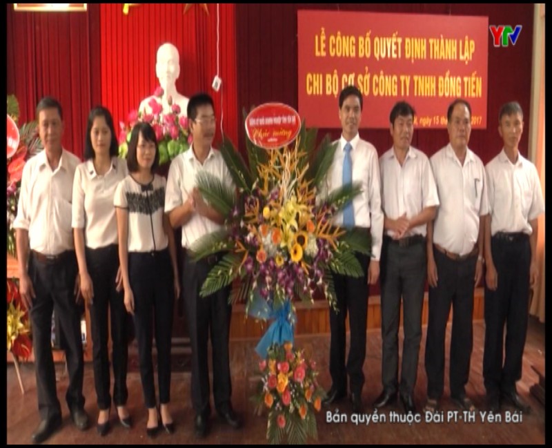 Ra mắt Chi bộ cơ sở công ty TNHH Đồng Tiến.