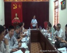 Đ/c Dương Văn Tiến – PCT UBND tỉnh làm việc tại thị xã Nghĩa Lộ