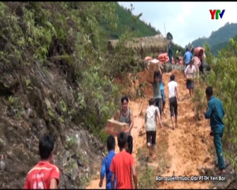 Diễn tập Ứng phó lụt bão - Tìm kiếm cứu nạn tại xã Túc Đán, huyện Trạm Tấu