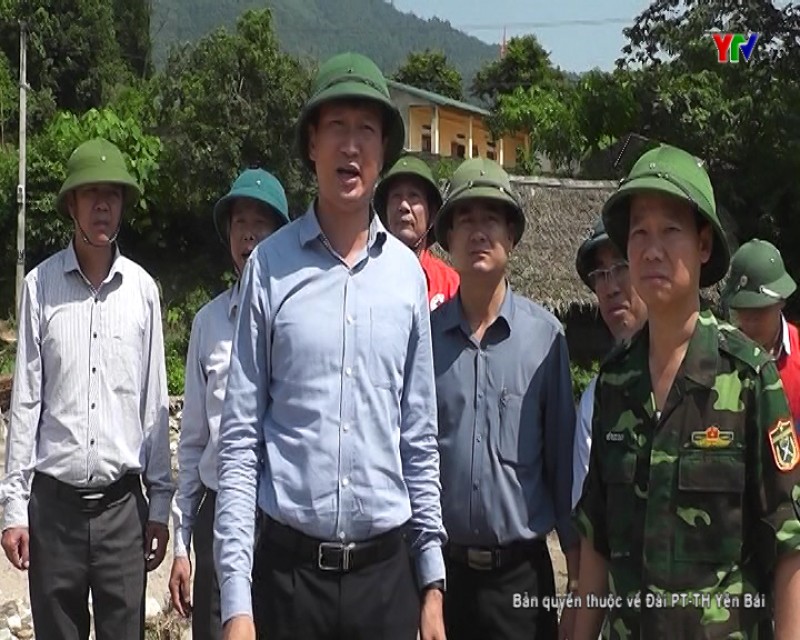 Đ/c Chủ tịch UBND tỉnh Đỗ Đức Duy kiểm tra công tác khắc phục hậu quả mưa lũ tại xã Phong Dụ Thượng