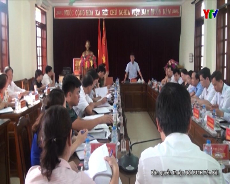 UBND huyện Trấn Yên triển khai nhiệm vụ những tháng cuối năm 2018
