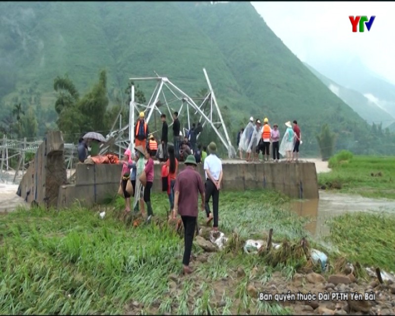Xã Phúc Sơn, huyện Văn Chấn khắc phục hậu quả hoàn lưu cơn bão số 4