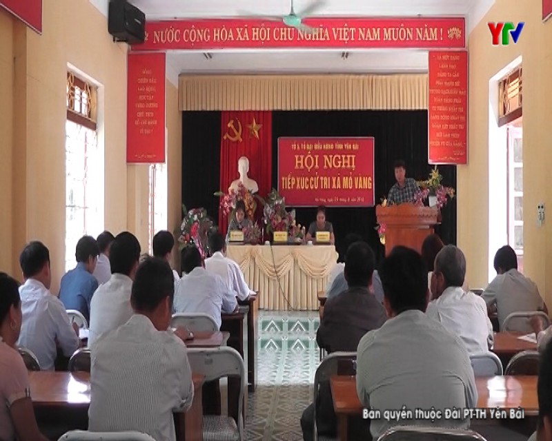 Tổ đại biểu HĐND tỉnh tiếp xúc cử tri huyện Văn Yên