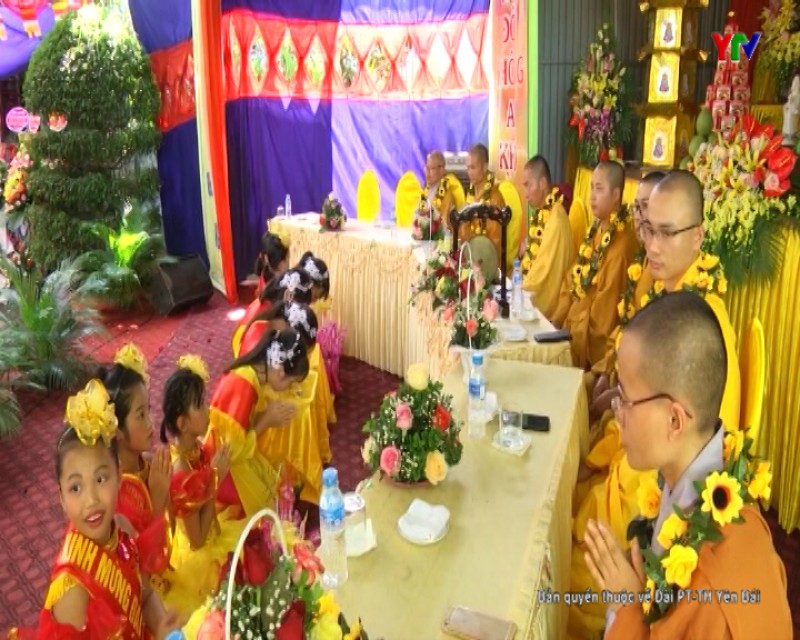 Đại lễ Vu lan báo hiếu tại chùa Minh Pháp, xã Tân Thịnh, thành phố Yên Bái