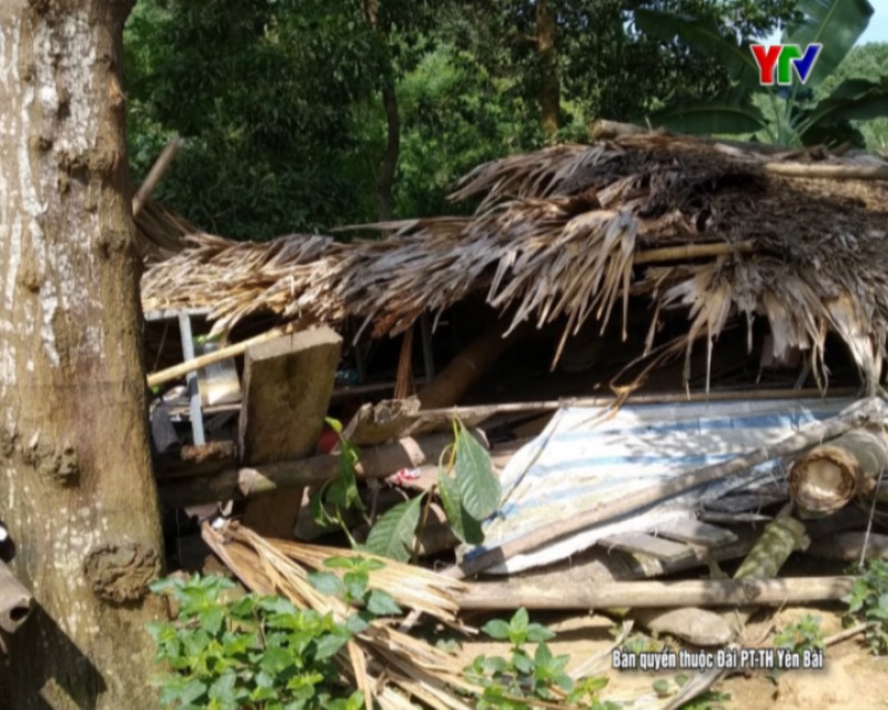 Lục Yên: Hơn 40 nhà dân bị thiệt hại do mưa lớn kèm dông lốc