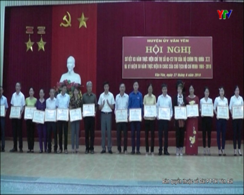 Đảng bộ huyện Văn Yên sơ kết 3 năm thực hiện Chỉ thị số 05 của Bộ Chính trị