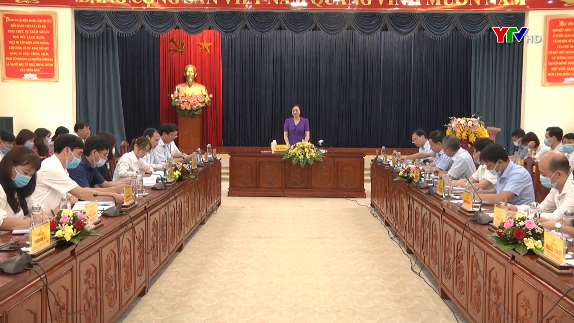 Đồng chí Bí thư Tỉnh ủy Phạm Thị Thanh Trà làm việc với Ban Chấp hành Đảng bộ thành phố Yên Bái