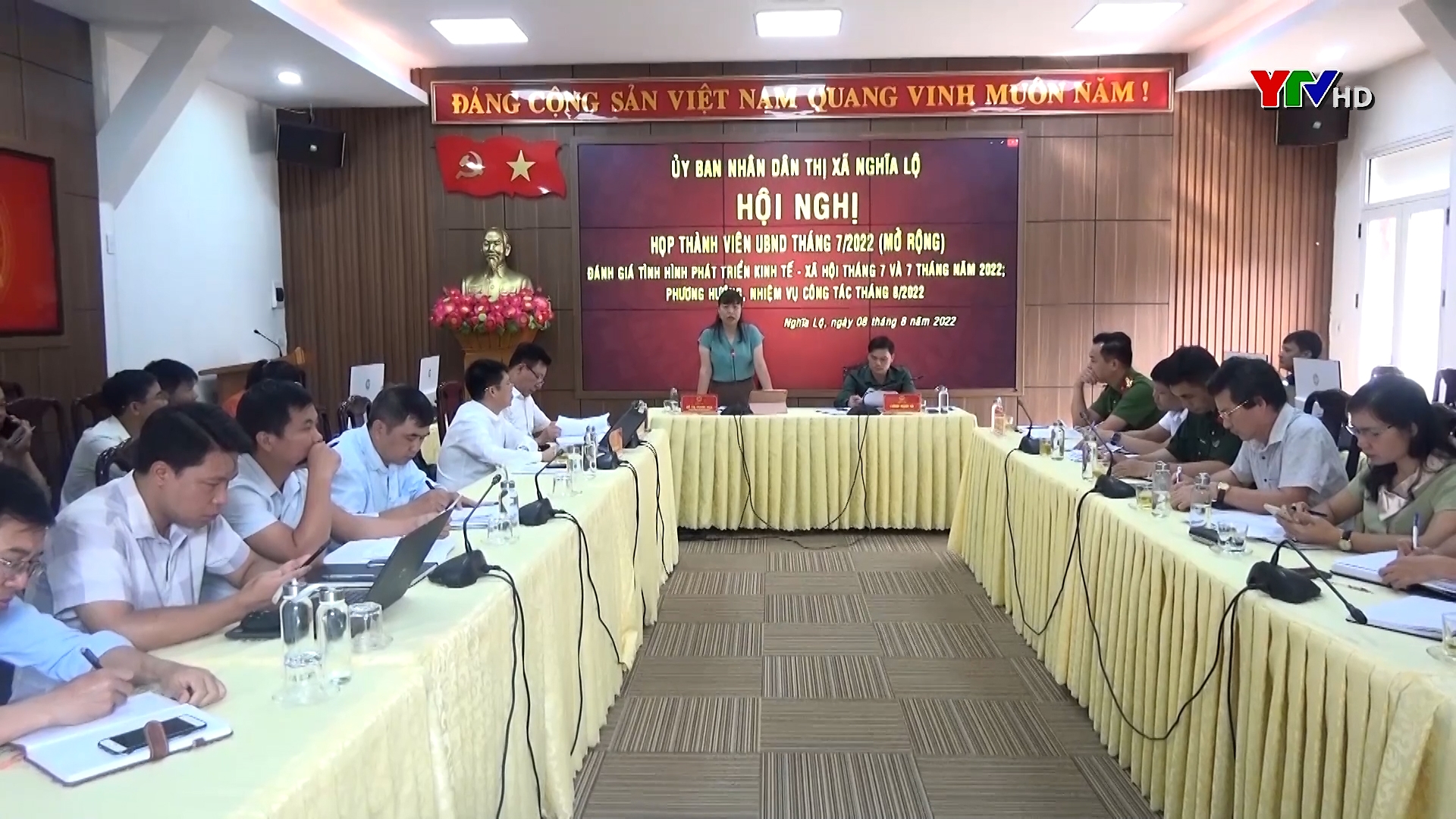 UBND thị xã Nghĩa Lộ triển khai nhiệm vụ tháng 8/2022