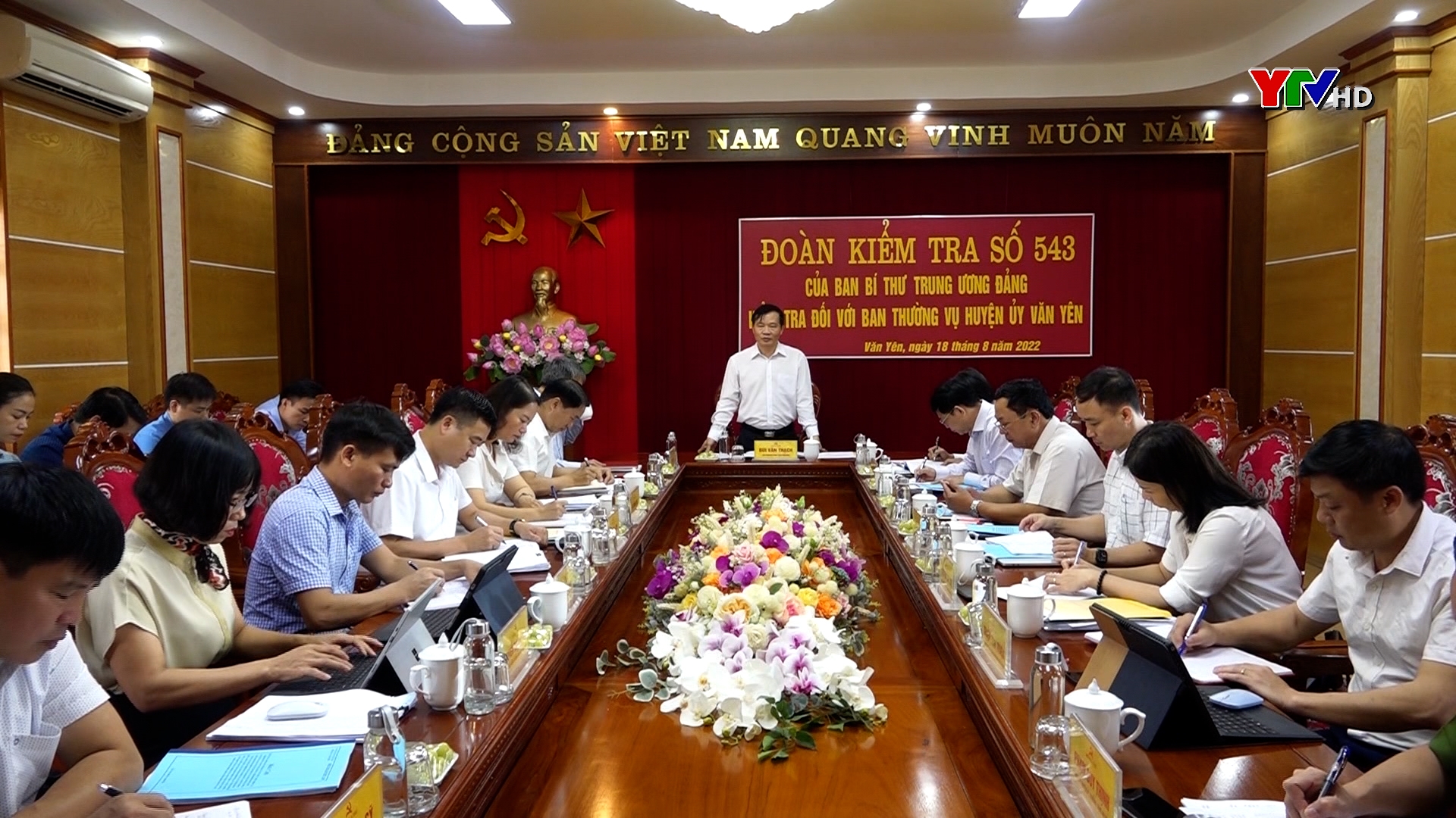Đoàn công tác của Ban bí thư Trung ương Đảng kiểm tra đối với Huyện ủy Văn Yên