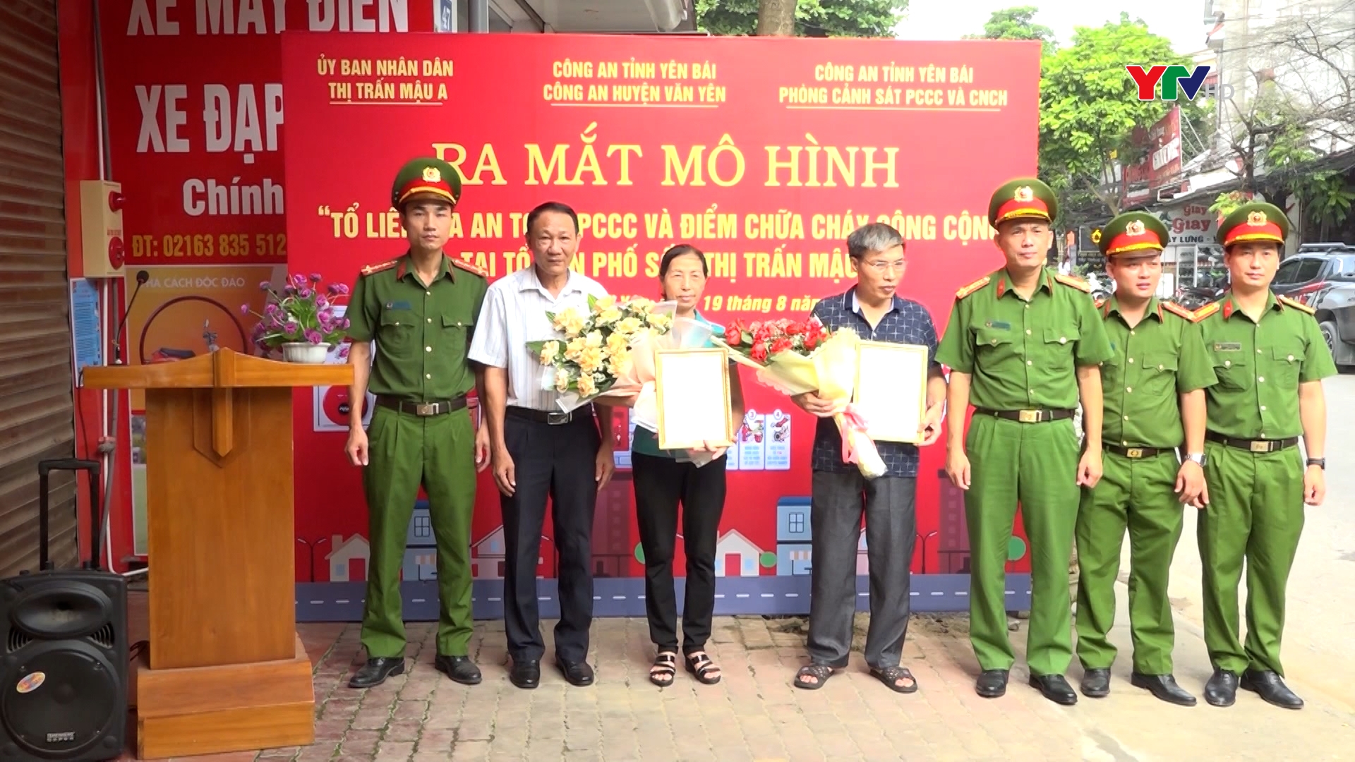 Ra mắt mô hình “Tổ liên gia an toàn PCCC” và mô hình “Điểm chữa cháy công cộng” tại huyện Văn Yên
