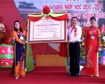 Đồng chí Phạm Duy Cường-chủ tịch UBND tỉnh dự lễ khai giảng tại trường dân tộc nội trú Yên Bình