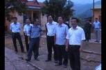 Đồng chí Hoàng Xuân Nguyên – PCT UBND tỉnh kiểm tra tình hình sạt lở tại huyện Trạm Tấu