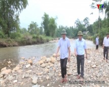 Đ/c Nguyễn Văn Khánh – PCT UBND tỉnh kiểm tra một số công trình thủy lợi tại các huyện, thị phía Tây